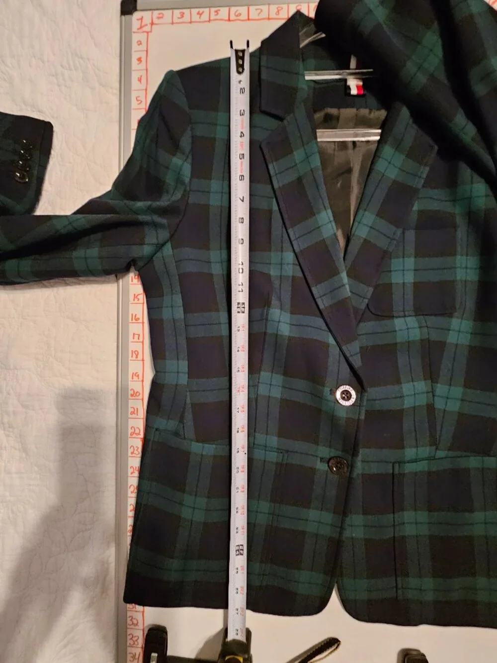 Tommy Hilfiger Plaid Blazer Size 16